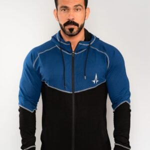 Classic Hoodie (Blue_Black) - Front