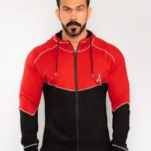 Classic Hoodie (Red_Black) - Front