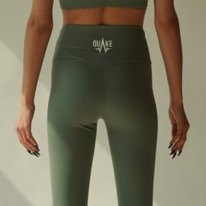 Quake Classic Sports Bra & Leggings (Green) Back