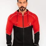 Classic Hoodie (Red_Black) - Front